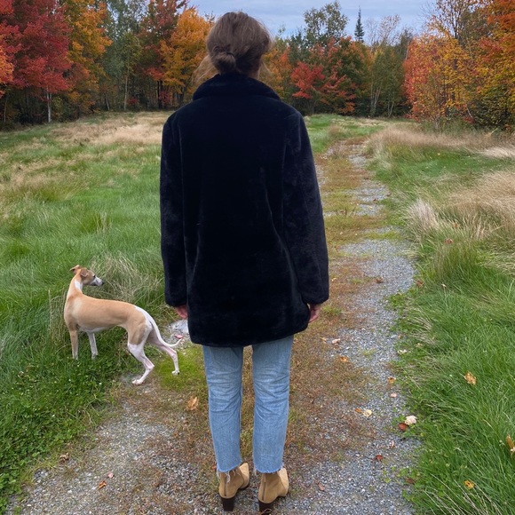 Faux Fur Midnight Black Cat Jacket - Picture 4 of 7